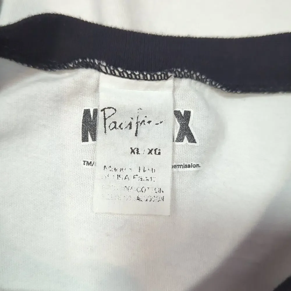 Stranger Things Hellfire Club Netflix Raglan Shirt XL Black White